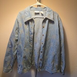 Women's size 18W lightweight denim jacket